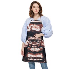 Creepy Head Portrait Artwork Pocket Apron by dflcprintsclothing