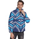 Abstract pattern geometric backgrounds  Men s Puffer Bubble Jacket Coat View3