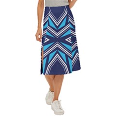 Abstract Pattern Geometric Backgrounds  Midi Panel Skirt