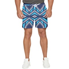 Abstract Pattern Geometric Backgrounds  Men s Runner Shorts