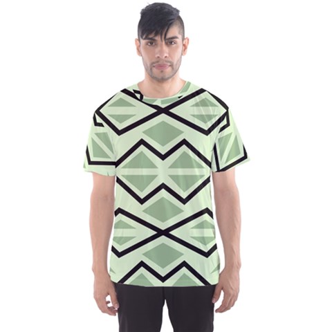 Abstract Pattern Geometric Backgrounds Men s Sport Mesh Tee by Eskimos