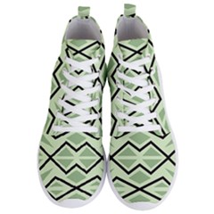 Abstract Pattern Geometric Backgrounds Men s Lightweight High Top Sneakers by Eskimos