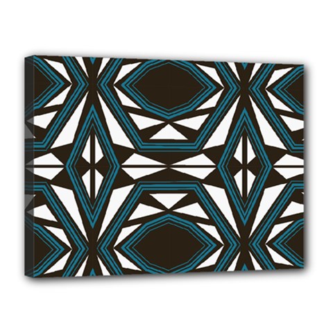 Abstract Pattern Geometric Backgrounds Canvas 16  X 12  (stretched) by Eskimos