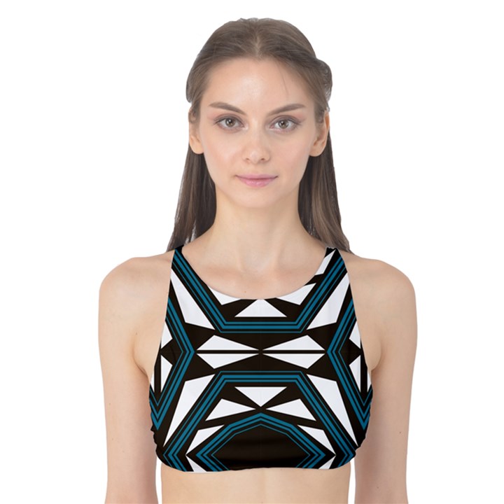 Abstract pattern geometric backgrounds Tank Bikini Top