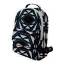 Abstract pattern geometric backgrounds Flap Pocket Backpack (Large) View1