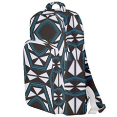 Abstract Pattern Geometric Backgrounds Double Compartment Backpack by Eskimos