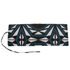 Abstract Pattern Geometric Backgrounds Roll Up Canvas Pencil Holder (s) by Eskimos