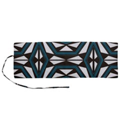 Abstract Pattern Geometric Backgrounds Roll Up Canvas Pencil Holder (m) by Eskimos