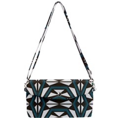 Abstract Pattern Geometric Backgrounds Removable Strap Clutch Bag by Eskimos