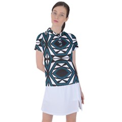 Abstract Pattern Geometric Backgrounds Women s Polo Tee