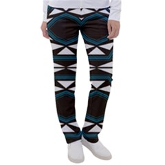 Abstract Pattern Geometric Backgrounds Women s Casual Pants by Eskimos