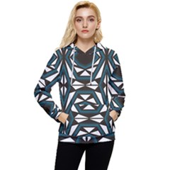 Abstract Pattern Geometric Backgrounds Women s Lightweight Drawstring Hoodie by Eskimos