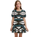 Abstract pattern geometric backgrounds Kids  Short Sleeve Dolly Dress View1