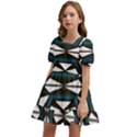 Abstract pattern geometric backgrounds Kids  Short Sleeve Dolly Dress View2