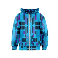 Abstract Pattern Geometric Backgrounds Kids  Zipper Hoodie