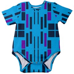 Abstract Pattern Geometric Backgrounds Baby Short Sleeve Onesie Bodysuit by Eskimos