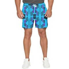 Abstract Pattern Geometric Backgrounds Men s Runner Shorts