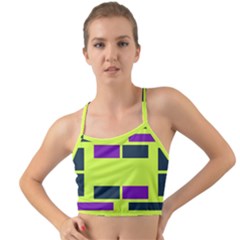 Abstract Pattern Geometric Backgrounds Mini Tank Bikini Top by Eskimos