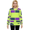 Abstract pattern geometric backgrounds Hidden Pocket Sweatshirt View1