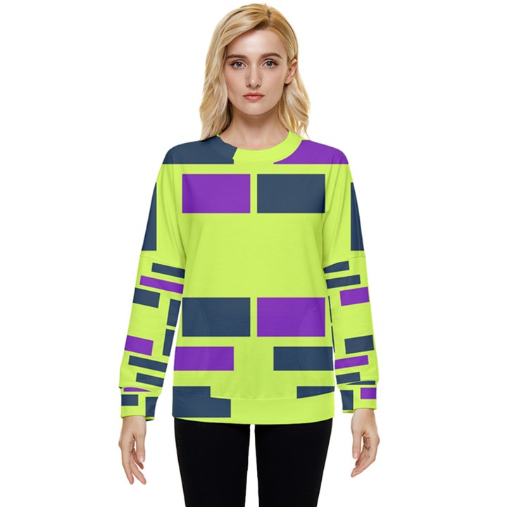 Abstract pattern geometric backgrounds Hidden Pocket Sweatshirt