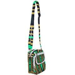 Abstract Pattern Geometric Backgrounds Shoulder Strap Belt Bag by Eskimos