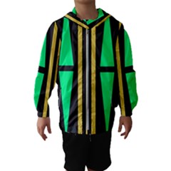 Abstract Pattern Geometric Backgrounds Kids  Hooded Windbreaker by Eskimos