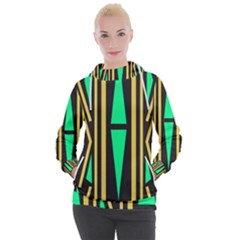 Abstract Pattern Geometric Backgrounds Women s Hooded Pullover