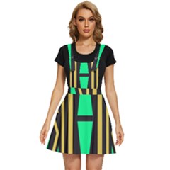 Abstract Pattern Geometric Backgrounds Apron Dress