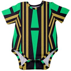 Abstract Pattern Geometric Backgrounds Baby Short Sleeve Onesie Bodysuit