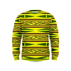 Abstract Pattern Geometric Backgrounds Kids  Sweatshirt by Eskimos