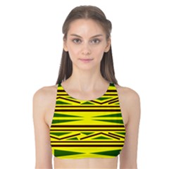 Abstract Pattern Geometric Backgrounds Tank Bikini Top by Eskimos