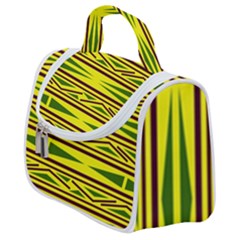 Abstract Pattern Geometric Backgrounds Satchel Handbag by Eskimos