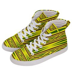 Abstract Pattern Geometric Backgrounds Men s Hi-top Skate Sneakers by Eskimos