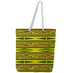 Abstract Pattern Geometric Backgrounds Full Print Rope Handle Tote (large) by Eskimos