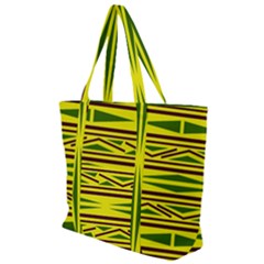 Abstract Pattern Geometric Backgrounds Zip Up Canvas Bag by Eskimos