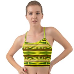 Abstract Pattern Geometric Backgrounds Mini Tank Bikini Top by Eskimos