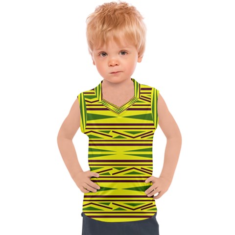 Abstract Pattern Geometric Backgrounds Kids  Sport Tank Top by Eskimos