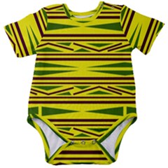 Abstract Pattern Geometric Backgrounds Baby Short Sleeve Onesie Bodysuit by Eskimos