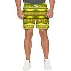 Abstract Pattern Geometric Backgrounds Men s Runner Shorts