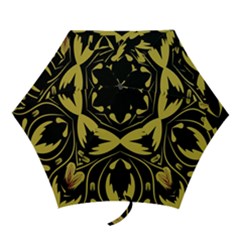 Folk Flowers Print Floral Pattern Ethnic Art Mini Folding Umbrellas by Eskimos