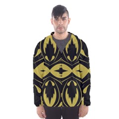 Folk Flowers Print Floral Pattern Ethnic Art Men s Hooded Windbreaker by Eskimos