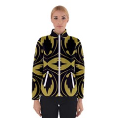 Folk Flowers Print Floral Pattern Ethnic Art Women s Bomber Jacket by Eskimos