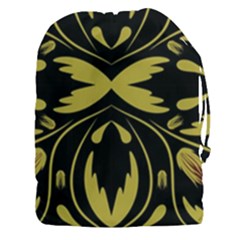 Folk Flowers Print Floral Pattern Ethnic Art Drawstring Pouch (3xl) by Eskimos