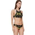 Folk flowers print Floral pattern Ethnic art Banded Triangle Bikini Set View3