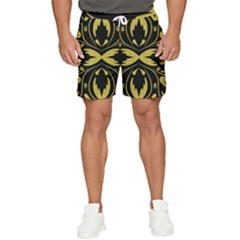 Folk Flowers Print Floral Pattern Ethnic Art Men s Runner Shorts