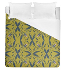 Folk Flowers Print Floral Pattern Ethnic Art Duvet Cover (queen Size) by Eskimos