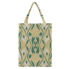 Folk Flowers Print Floral Pattern Ethnic Art Classic Tote Bag by Eskimos