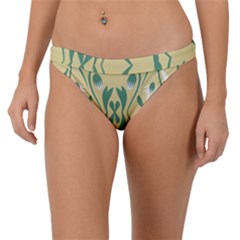 Folk Flowers Print Floral Pattern Ethnic Art Band Bikini Bottom by Eskimos