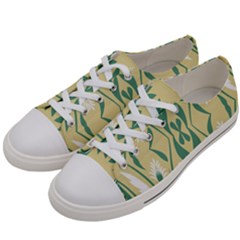 Folk Flowers Print Floral Pattern Ethnic Art Men s Low Top Canvas Sneakers by Eskimos