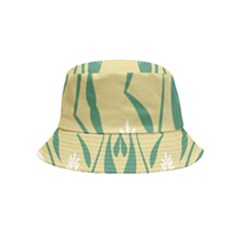 Folk Flowers Print Floral Pattern Ethnic Art Inside Out Bucket Hat (kids) by Eskimos